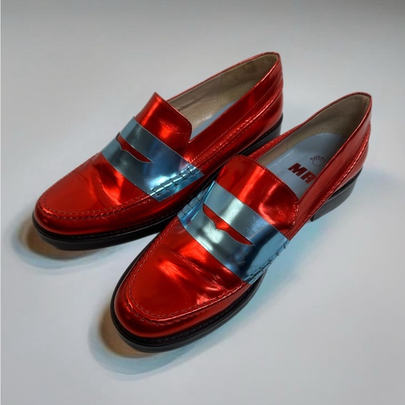 MR Womans Loafer Shoes Bright Size 39 Made In Portugal MSRP $675 - Picture 2 of 7